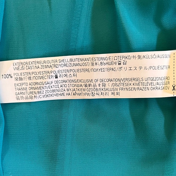 ZARA Trafaluc Teal Zip Front Tailored Blazer Jacket Size M - Picture 10 of 13